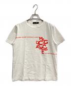 DRAWERドゥロワー）の古着「ロゴプリントTシャツ」｜ホワイト