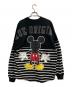 DISNEY (ディズニー) SPIRIT JERSEY (スピリット ジャージー) ミッキープリントボーダーカットソー ブラック サイズ:M：7000円