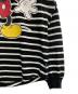 中古・古着 DISNEY (ディズニー) SPIRIT JERSEY (スピリット ジャージー) ミッキープリントボーダーカットソー ブラック サイズ:M：7000円