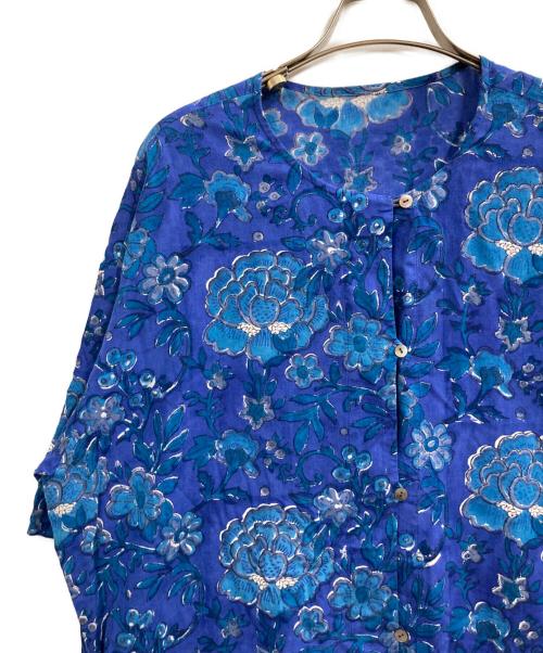 LULU（ルル）LULU (ルル) 半袖ワンピース ブルー サイズ:記載なし（実寸サイズを参照ください）の古着・服飾アイテム