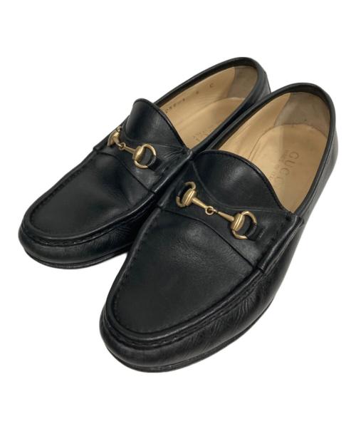 GUCCI（グッチ）GUCCI (グッチ) ホースビットローファー ブラック サイズ:5Ｃの古着・服飾アイテム