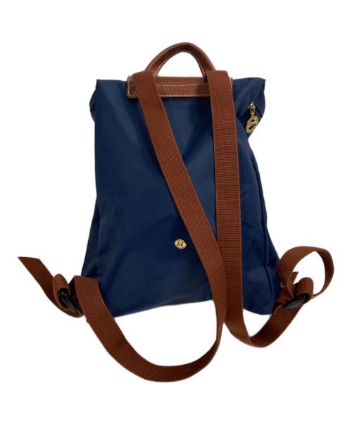 LONGCHAMP（ロンシャン）LONGCHAMP (ロンシャン) ナイロンリュック ブルーの古着・服飾アイテム