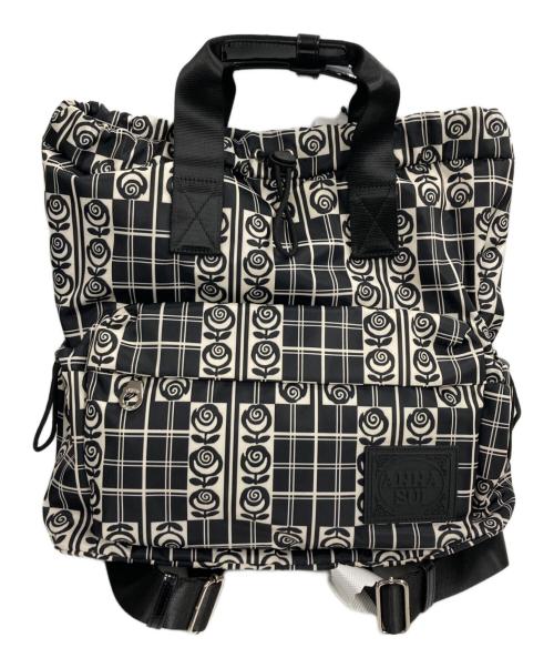 ANNA SUI（アナスイ）ANNA SUI (アナスイ) 2WAYバッグ ブラック×ホワイト 未使用品の古着・服飾アイテム