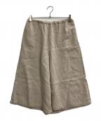 fog linen workフォグリネンワーク）の古着「リネンガウチョパンツ」｜ベージュ