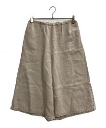 fog linen work（フォグリネンワーク）の古着「リネンガウチョパンツ」｜ベージュ