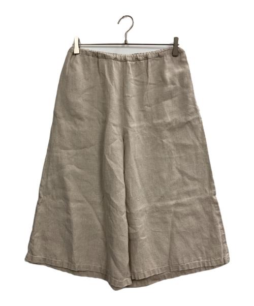 fog linen work（フォグリネンワーク）fog linen work (フォグリネンワーク) リネンガウチョパンツ ベージュ サイズ:記載なし（実寸サイズを参照ください）の古着・服飾アイテム