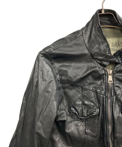 GIORGIO BRATO（ジョルジョブラッド）GIORGIO BRATO (ジョルジョブラッド) レザージャケット ブラック サイズ:46の古着・服飾アイテム
