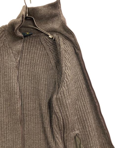 Highland（ハイランド）Highland (ハイランド) エルボーパッチニットジャケット ブラウン サイズ:Lの古着・服飾アイテム