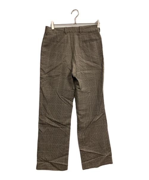 Maison Margiela（メゾンマルジェラ）Maison Margiela (メゾンマルジェラ) チェックスラックス ブラウン サイズ:44の古着・服飾アイテム