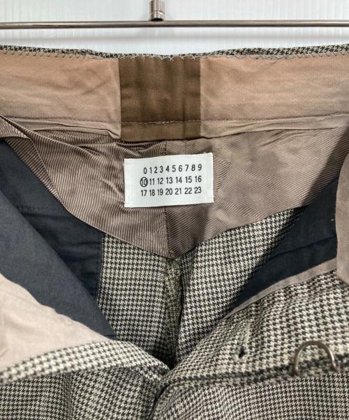Maison Margiela（メゾンマルジェラ）Maison Margiela (メゾンマルジェラ) チェックスラックス ブラウン サイズ:44の古着・服飾アイテム