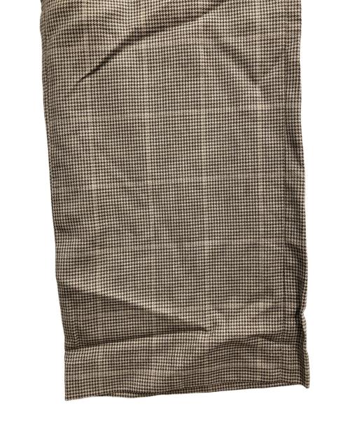 Maison Margiela（メゾンマルジェラ）Maison Margiela (メゾンマルジェラ) チェックスラックス ブラウン サイズ:44の古着・服飾アイテム