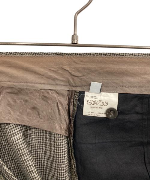 Maison Margiela（メゾンマルジェラ）Maison Margiela (メゾンマルジェラ) チェックスラックス ブラウン サイズ:44の古着・服飾アイテム