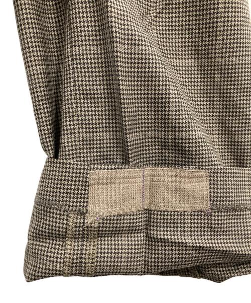 Maison Margiela（メゾンマルジェラ）Maison Margiela (メゾンマルジェラ) チェックスラックス ブラウン サイズ:44の古着・服飾アイテム