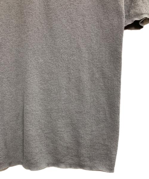 BLAMINK（ブラミンク）BLAMINK (ブラミンク) BLMK 14Gレギュラーカラーショートスリーブニット グレー サイズ:38の古着・服飾アイテム