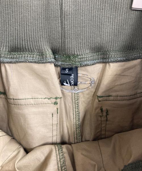 peoplestyle（ピープルスタイル）PEOPLESTYLE (ピープルスタイル) パンクカモジッパースリットスカート オリーブ サイズ:Sの古着・服飾アイテム