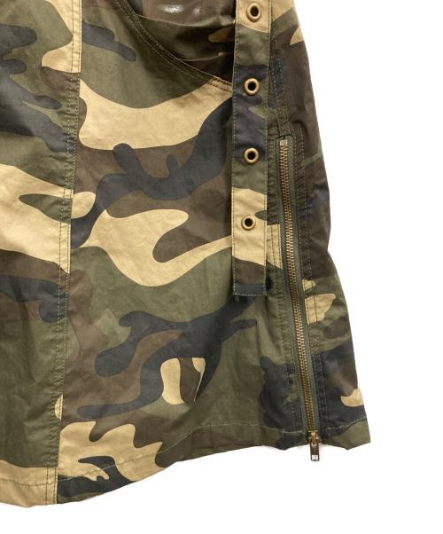 peoplestyle（ピープルスタイル）PEOPLESTYLE (ピープルスタイル) パンクカモジッパースリットスカート オリーブ サイズ:Sの古着・服飾アイテム