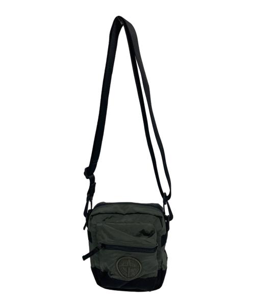 STONE ISLAND（ストーンアイランド）STONE ISLAND (ストーンアイランド) エコニールナイロンショルダーバッグ オリーブの古着・服飾アイテム
