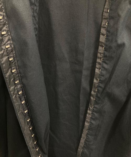 MIU MIU（ミュウミュウ）MIU MIU (ミュウミュウ) 比翼ホックロングシャツ ネイビー サイズ:44の古着・服飾アイテム