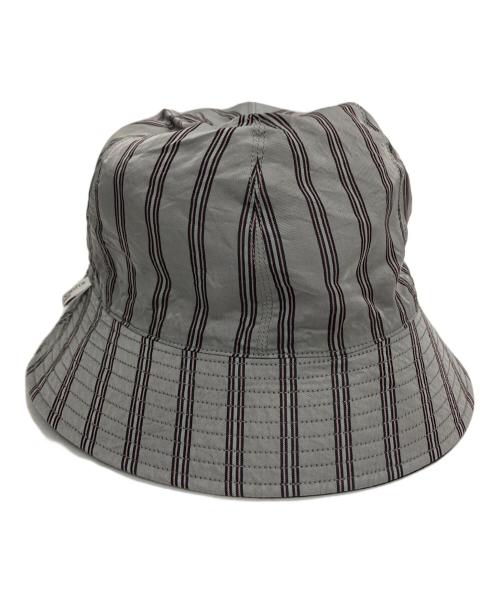 kijima takayuki（キジマタカユキ）kijima takayuki (キジマタカユキ) 26SS　REVERSIBLE BUCKET 6PANEL HAT BLACK x GRAYの古着・服飾アイテム