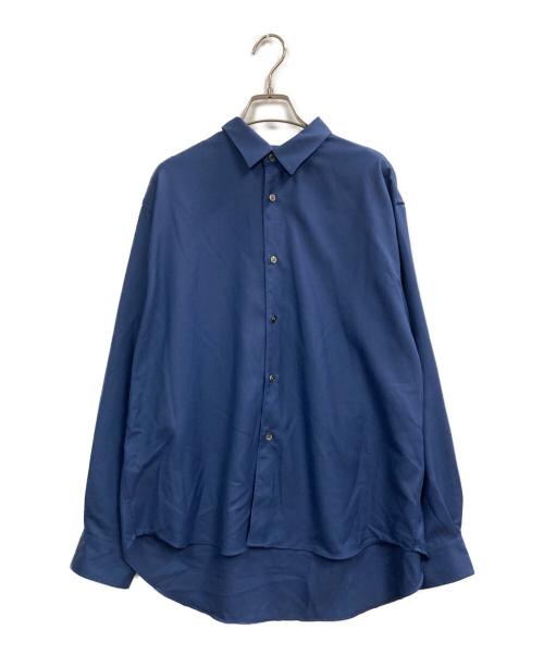 mb（エムビー）MB (エムビー) ハイエンド 尾州ウールシャツ ネイビー サイズ:Sの古着・服飾アイテム