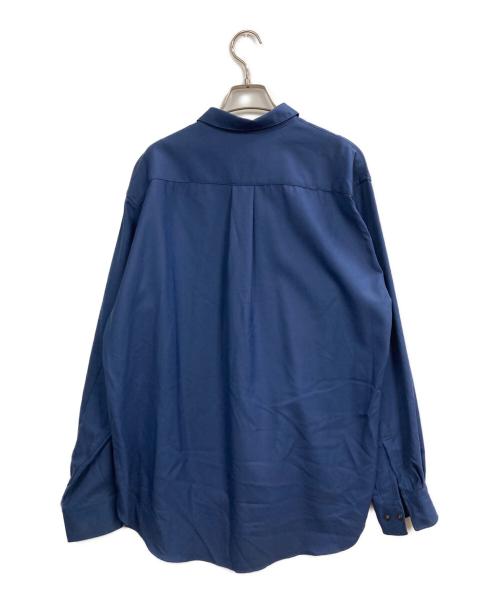 mb（エムビー）MB (エムビー) ハイエンド 尾州ウールシャツ ネイビー サイズ:Sの古着・服飾アイテム