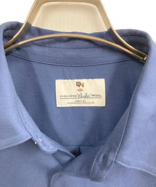 mb（エムビー）MB (エムビー) ハイエンド 尾州ウールシャツ ネイビー サイズ:Sの古着・服飾アイテム
