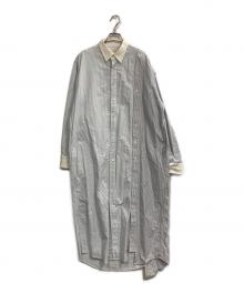 77circa（ナナナナサーカ）の古着「リメイクシャツワンピース」｜スカイブルー