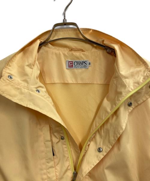 CHAPS RALPH LAUREN（チャップス ラルフローレン）CHAPS RALPH LAUREN (チャップス ラルフローレン) リップストップハイネックナイロンジャケット イエロー サイズ:Mの古着・服飾アイテム