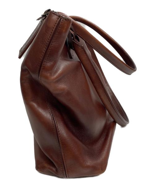 MOTHERHOUSE（マザーハウス）MOTHERHOUSE (マザーハウス) レザートートバッグ ブラウンの古着・服飾アイテム