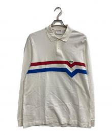 LACOSTE（ラコステ）の古着「切り替えラインオーガニックコットンポロシャツ」｜ホワイト