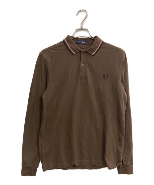 FRED PERRY（フレッドペリー）FRED PERRY (フレッドペリー) ポロシャツ ブラウン サイズ:Mの古着・服飾アイテム