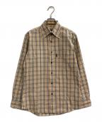 BURBERRY BLACK LABELバーバリーブラックレーベル）の古着「ノバチェックシャツ」｜ブラウン