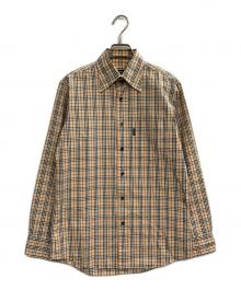 BURBERRY BLACK LABEL（バーバリーブラックレーベル）の古着「ノバチェックシャツ」｜ブラウン