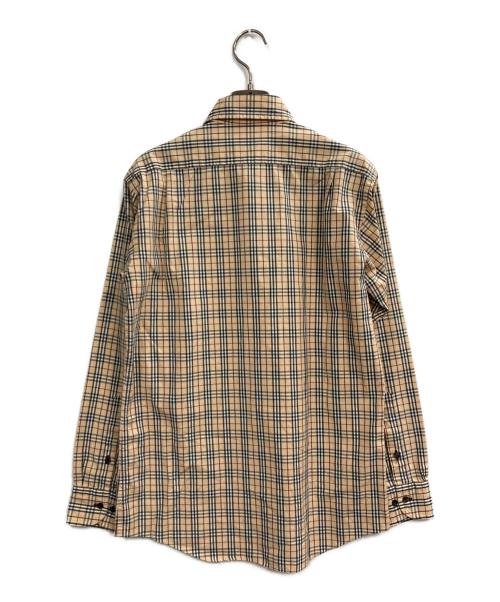 BURBERRY BLACK LABEL（バーバリーブラックレーベル）BURBERRY BLACK LABEL (バーバリーブラックレーベル) ノバチェックシャツ ブラウン サイズ:Lの古着・服飾アイテム
