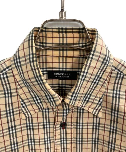 BURBERRY BLACK LABEL（バーバリーブラックレーベル）BURBERRY BLACK LABEL (バーバリーブラックレーベル) ノバチェックシャツ ブラウン サイズ:Lの古着・服飾アイテム