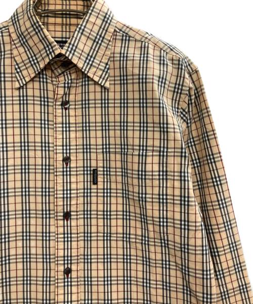 BURBERRY BLACK LABEL（バーバリーブラックレーベル）BURBERRY BLACK LABEL (バーバリーブラックレーベル) ノバチェックシャツ ブラウン サイズ:Lの古着・服飾アイテム