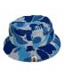 A BATHING APE (アベイシングエイプ) カモフラバケットハット ブルー：9000円