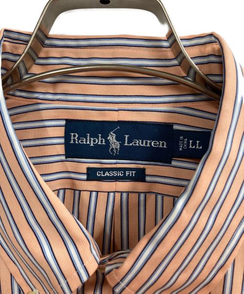 RALPH LAUREN（ラルフローレン）RALPH LAUREN (ラルフローレン) S/Sボタンダウンシャツ オレンジ サイズ:LLの古着・服飾アイテム