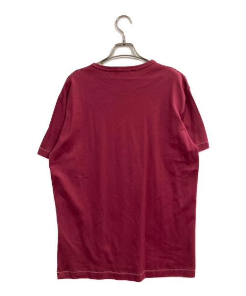 BURBERRY BLACK LABEL（バーバリーブラックレーベル）BURBERRY BLACK LABEL (バーバリーブラックレーベル) プリントTシャツ レッド サイズ:3の古着・服飾アイテム