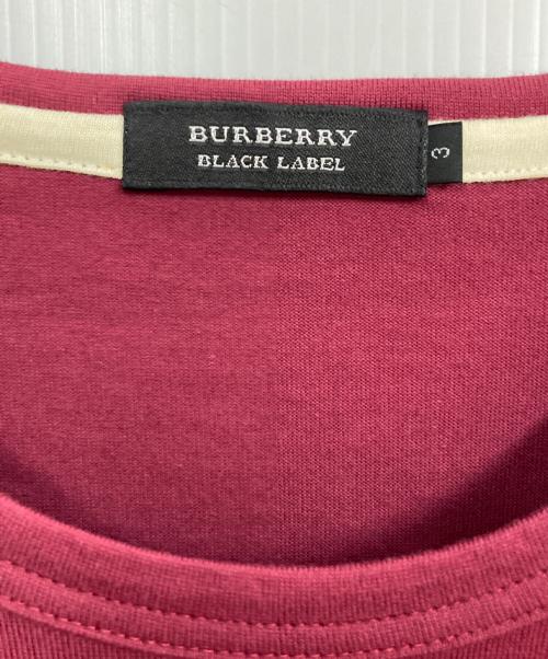 BURBERRY BLACK LABEL（バーバリーブラックレーベル）BURBERRY BLACK LABEL (バーバリーブラックレーベル) プリントTシャツ レッド サイズ:3の古着・服飾アイテム