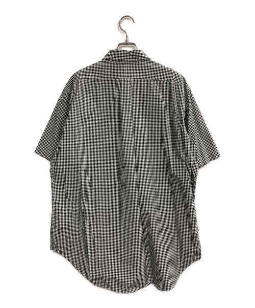 RALPH LAUREN（ラルフローレン）RALPH LAUREN (ラルフローレン) S/Sギンガムチェックシャツ ホワイト×ブラック サイズ:XLの古着・服飾アイテム