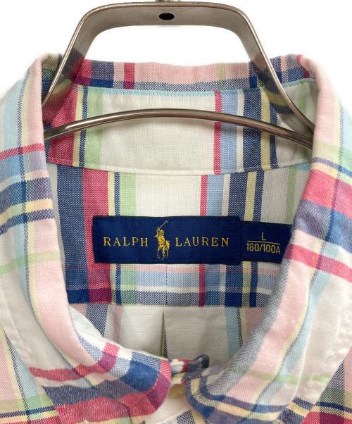 RALPH LAUREN（ラルフローレン）RALPH LAUREN (ラルフローレン) S/Sチェックシャツ マルチカラー サイズ:Lの古着・服飾アイテム