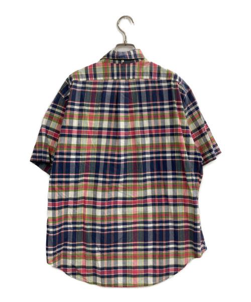 RALPH LAUREN（ラルフローレン）RALPH LAUREN (ラルフローレン) S/Sチェックボタンダウンシャツ ピンク×ネイビー サイズ:LLの古着・服飾アイテム