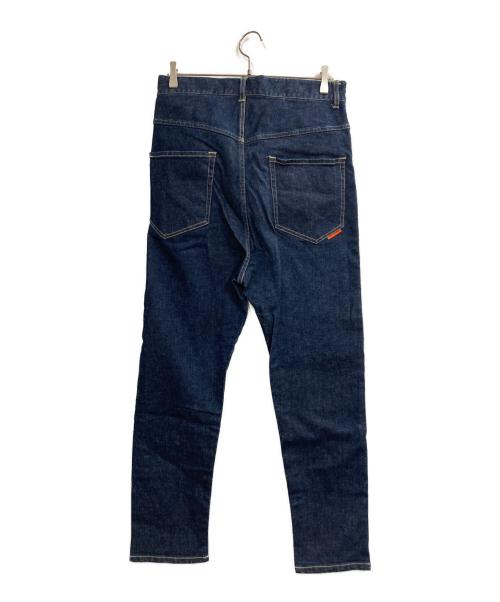 CABANE de ZUCCa（カバンドズッカ）CABANE de ZUCCa (カバンドズッカ) アシメボタンフライデニムパンツ ネイビー サイズ:Mの古着・服飾アイテム