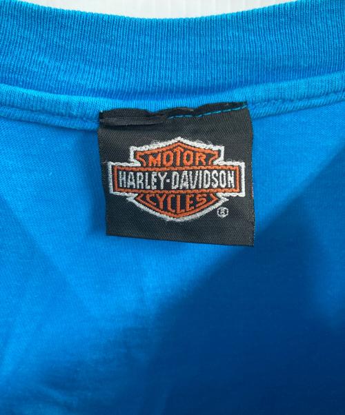 HARLEY-DAVIDSON（ハーレーダビッドソン）HARLEY-DAVIDSON (ハーレーダビッドソン) 両面プリントTシャツ スカイブルー サイズ:Mの古着・服飾アイテム