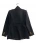 ZARA (ザラ) ハイネック金釦ウールジャケット ブラック サイズ:M：12000円