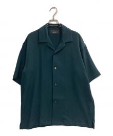 UNITED TOKYO（ユナイテッドトーキョー）の古着「COLD DRY PLEATS オープンカラーシャツ」｜グリーン