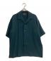UNITED TOKYO（ユナイテッドトーキョー）の古着「COLD DRY PLEATS オープンカラーシャツ」｜グリーン