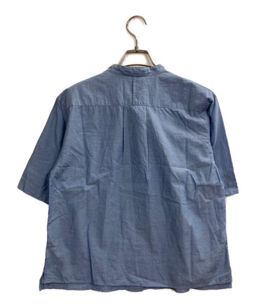 MARGARET HOWELL（マーガレットハウエル）MARGARET HOWELL (マーガレットハウエル) SOFT WASHED COTTON ボックスシャツ ブルー サイズ:1の古着・服飾アイテム
