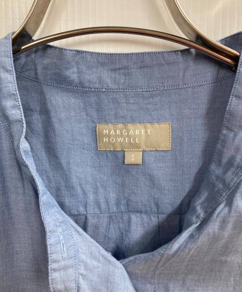 MARGARET HOWELL（マーガレットハウエル）MARGARET HOWELL (マーガレットハウエル) SOFT WASHED COTTON ボックスシャツ ブルー サイズ:1の古着・服飾アイテム